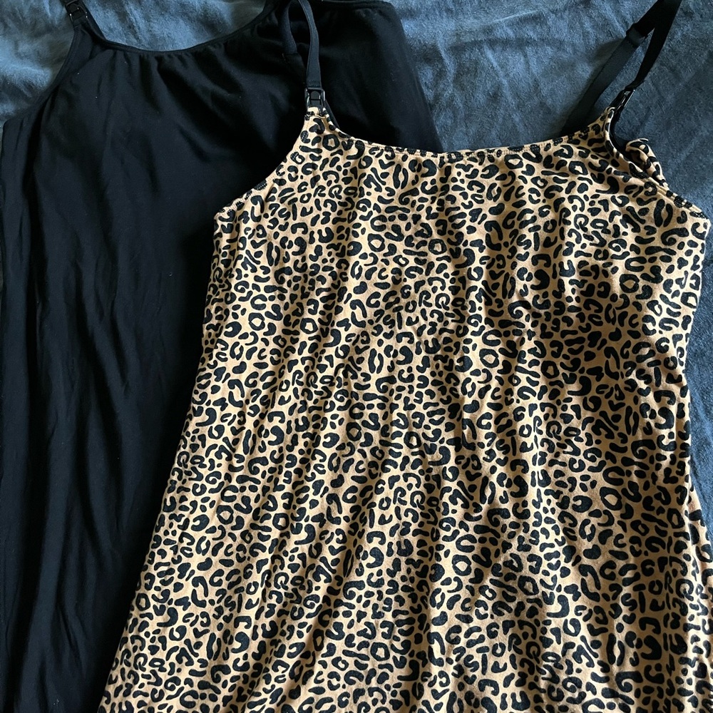 Storq Nursing Nightgown Bundle *discontinued* Leopard & Black
